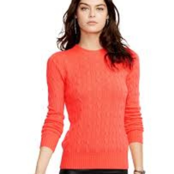 ralph lauren red sweater women's